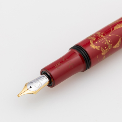ナカバヤシ TACCIA 宝相華 沈金漆万年筆 丹麗-M THO-18F-TR-M