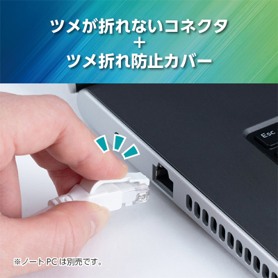 ナカバヤシ CAT.6A シリコンLANケーブル 1m/ホワイト C6A-SL010W (tm)