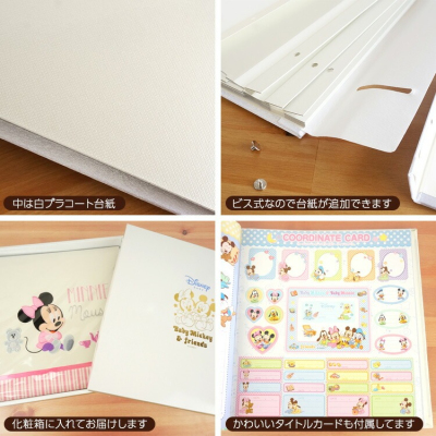 ＼アルバムづくり応援キャンペーン中!／ 【★刺繍名入れ代込】ナカバヤシ フエルアルバム プラコート台紙(ベビーミニー) IT-LB-10-2