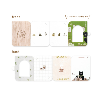 ナカバヤシ フォトスタンドカード/L判/くま PSTC-L-101-3