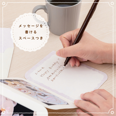 ナカバヤシ フォトスタンドカード/L判/くま PSTC-L-101-3