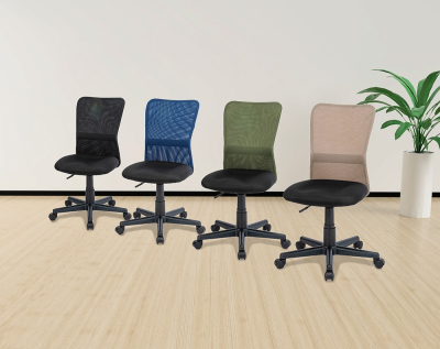 ナカバヤシ フィットメッシュチェア／ブラック CNN-007BKの商品画像4枚目