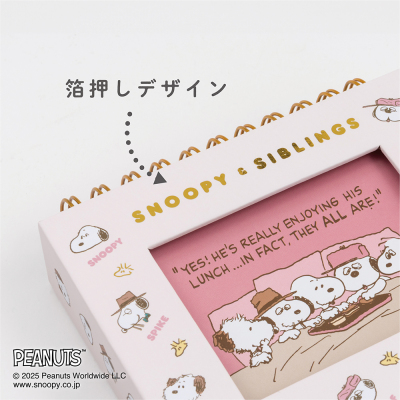 【アルバムの日記念特価】ナカバヤシ フォトランク フレームケースL ピーナッツ スヌーピー ベージュ A-FTPC-209-2の商品画像9枚目