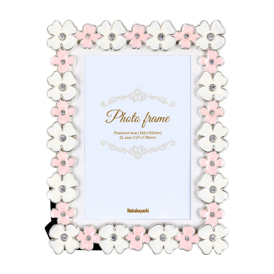 ナカバヤシ フォトフレーム/金属製/フラワー/2LKG F-TA-121-2LKG