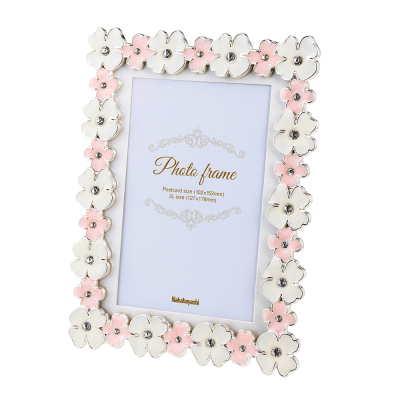 ナカバヤシ フォトフレーム/金属製/フラワー/2LKG F-TA-121-2LKGの商品画像2枚目