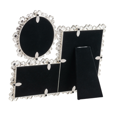 ナカバヤシ フォトフレーム/金属製/フラワー/3窓 F-TA-121-3の商品画像3枚目