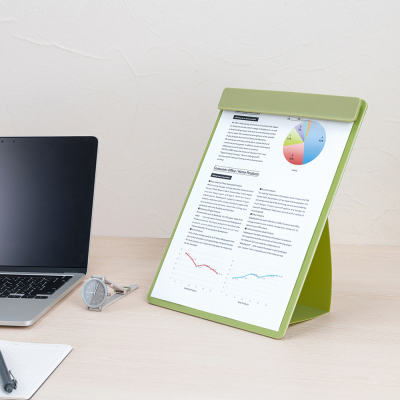 ナカバヤシ スタンドクリップボード/タテヨコ/A4/リーフグリーン QB-TTCA4-Gの商品画像7枚目