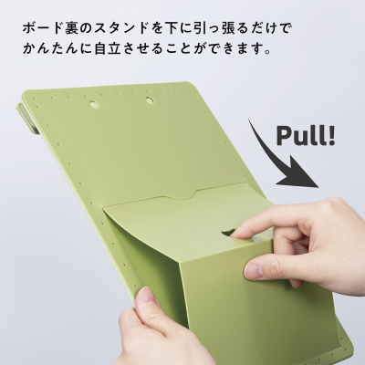 ナカバヤシ スタンドクリップボード/タテヨコ/A4/フルブラック QB-TTCA4-Dの商品画像9枚目