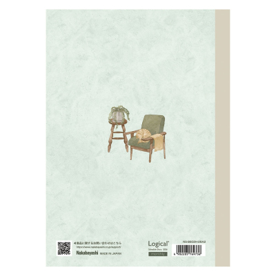 【20%OFF】【2026年度版 手帳】 ナカバヤシ ロジカルダイアリー2026月間ノートタイプH／B6／グリーン NS-B602H-26A2【ポスト投函1】の商品画像2枚目