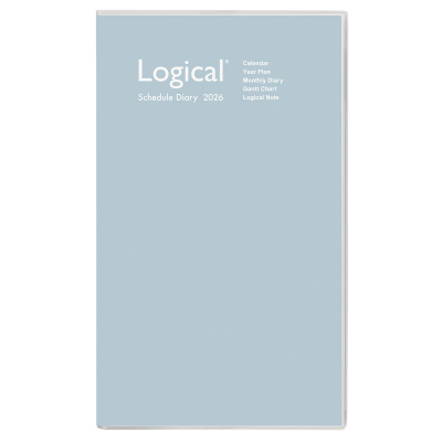 【2026年度版 手帳】 ナカバヤシ ロジカルダイアリー2026カバータイプ/B5スリム/ブルー NS-SB501-26B【ポスト投函1】の商品画像2枚目