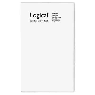 【2026年度版 手帳】 ナカバヤシ ロジカルダイアリー2026カバータイプ/B5スリム/ホワイト NS-SB501-26W【ポスト投函1】の商品画像2枚目