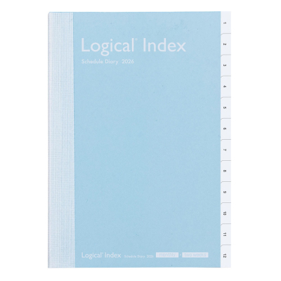 【2026年度版 手帳】 ナカバヤシ ロジカルダイアリー2026インデックス/B6/ブルー NSI-B624-26AB【ポスト投函1】