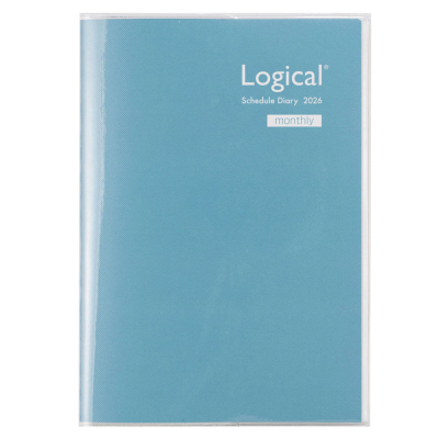 【2026年度版 手帳】 ナカバヤシ ロジカルダイアリー2026カバータイプ月間/B6/ブルー NSV-B602-26B【ポスト投函1】の商品画像2枚目