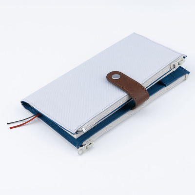 【2026年度版 手帳】 ナカバヤシ ウォレットダイアリー2026/グレー WD-019-26N【ポスト投函1】の商品画像2枚目