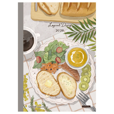 【2026年度版 手帳】 ナカバヤシ ロジカルダイアリー2026月間ノートタイプH／A5／ブランチ NS-A502H-26A1【ポスト投函1】