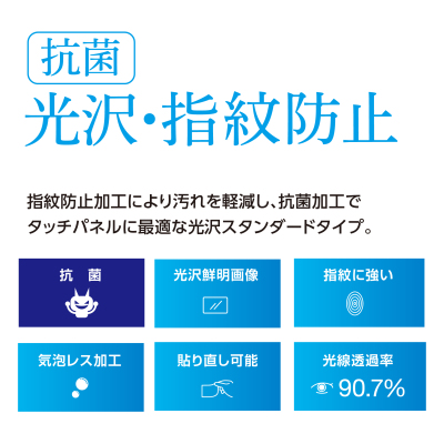 ナカバヤシ Surface Pro 12インチ用 フィルム/光沢・指紋防止 TBF-SFP25FLS (tm)の商品画像2枚目