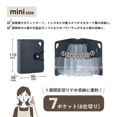 ナカバヤシ かたづくファイル/mini/ブラック DF-KTDF-MN-Dの商品画像20枚目
