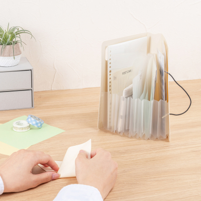 ナカバヤシ かたづくファイル/A5/ホワイト DF-KTDF-A5-Wの商品画像7枚目