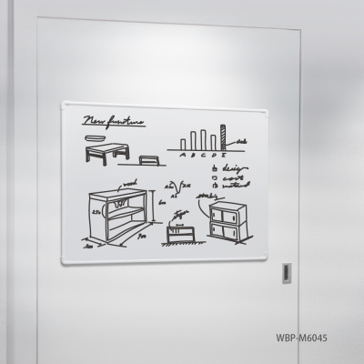 ナカバヤシ ホワイトボードマグネットタイプ 600×450mm/ホワイト WBP-M6045WHの商品画像5枚目
