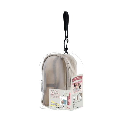 ナカバヤシ シースルーミニリュック/ライトベージュ SZC-PO01LBG (tm)の商品画像5枚目