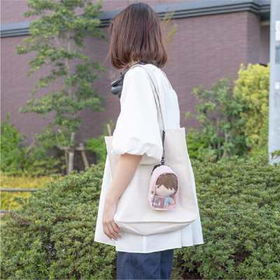 ナカバヤシ シースルーミニリュック/ライトベージュ SZC-PO01LBG (tm)の商品画像10枚目