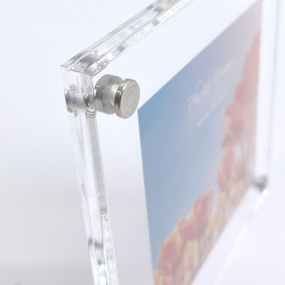 ナカバヤシ アクリルピクチャーフォトフレーム テーパー加工 スクエア判 スタンドタイプ 写真立て IT-FL-A01-SQの商品画像8枚目