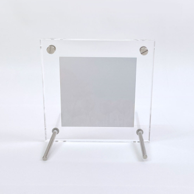 ナカバヤシ アクリルピクチャーフォトフレーム テーパー加工 スクエア判 スタンドタイプ 写真立て IT-FL-A01-SQの商品画像9枚目