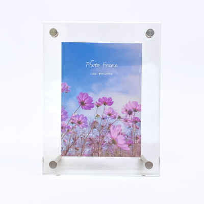 ナカバヤシ アクリルピクチャーフォトフレーム テーパー加工 L判 スタンドタイプ 写真立て IT-FL-A01-Lの商品画像7枚目