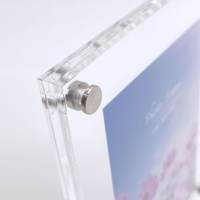 ナカバヤシ アクリルピクチャーフォトフレーム テーパー加工 L判 スタンドタイプ 写真立て IT-FL-A01-Lの商品画像8枚目