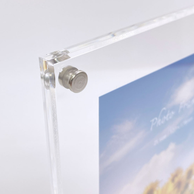 ナカバヤシ アクリルピクチャーフォトフレーム テーパー加工 2L判 スタンドタイプ 写真立て IT-FL-A01-2Lの商品画像8枚目