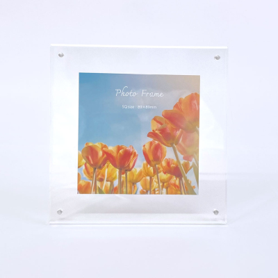 ナカバヤシ アクリルマグネットフォトフレーム スクエア判 スタンドタイプ 写真立て IT-FL-A02-SQの商品画像8枚目