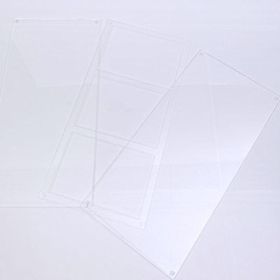 ナカバヤシ アクリルフォトフレーム 3層 溝あり 3連 L判 スタンドタイプ 写真立て IT-FL-A05-Lの商品画像7枚目