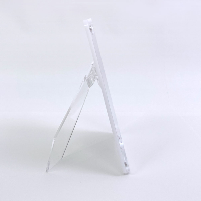 ナカバヤシ アクリルマグネットフォトフレーム ウェーブ 波型 L判 ホワイト スタンドタイプ 写真立て IT-FL-A06-L-Wの商品画像10枚目