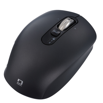 ナカバヤシ 【感動ホイールマウス】Bluetooth・USB無線(デュアル)静音5ボタンBlueLEDマウス Sサイズ/ブラック MUS-DKF239BK (tm) の商品画像6枚目