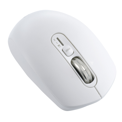 ナカバヤシ 【感動ホイールマウス】Bluetooth・USB無線(デュアル)静音5ボタンBlueLEDマウス Sサイズ/ホワイト MUS-DKF239W (tm)の商品画像5枚目