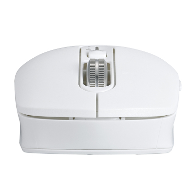 ナカバヤシ 【感動ホイールマウス】Bluetooth・USB無線(デュアル)静音5ボタンBlueLEDマウス Sサイズ/ホワイト MUS-DKF239W (tm)の商品画像8枚目