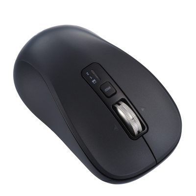 ナカバヤシ 【感動ホイールマウス】Bluetooth・USB無線(デュアル)静音5ボタンBlueLEDマウス Mサイズ/ブラック MUS-DKF242BK (tm)の商品画像5枚目