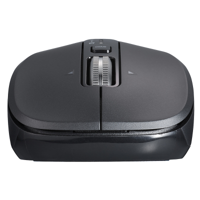 ナカバヤシ 【感動ホイールマウス】Bluetooth・USB無線(デュアル)静音5ボタンBlueLEDマウス Mサイズ/ブラック MUS-DKF242BK (tm)の商品画像8枚目