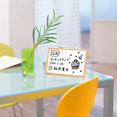 ナカバヤシ ウッドホワイトボード・ミニ/Lサイズ WBM-002の商品画像4枚目