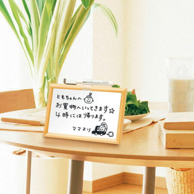 ナカバヤシ ウッドホワイトボード・ミニ/Sサイズ WBM-001の商品画像3枚目