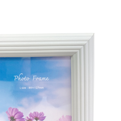 【WEB限定】 ナカバヤシ 木製フォトフレーム L判 ホワイト  写真立て IT-FL-W01-L-Wの商品画像4枚目