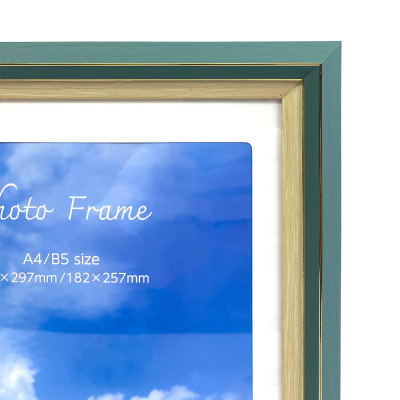 【WEB限定】 ナカバヤシ 樹脂製フォトフレーム01 A4判/B5判 グリーン 写真立て IT-FL-PS01-A4-Gの商品画像4枚目
