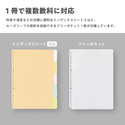 ナカバヤシ ロジカル・バインダーノート/フレント/A4/ブラック FRT-A401B-Dの商品画像7枚目