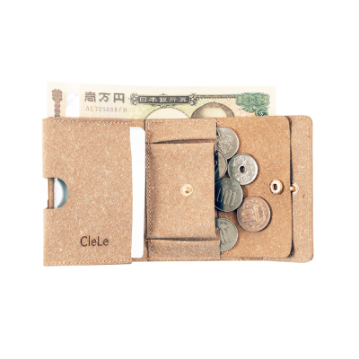 ナカバヤシ CleLe(クルレ) ミニマムウォレット 3つ折りサイフ ブラウン CLL-MWT01-BRの商品画像2枚目