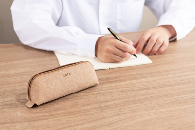 ナカバヤシ CleLe(クルレ) 三角ペンケース ブラウン CLL-TPC-BRの商品画像2枚目