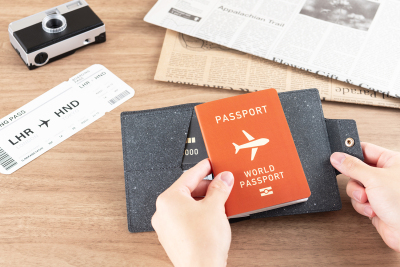 ナカバヤシ CleLe(クルレ) パスポートケース S グレー CLL-PPCS-GYの商品画像4枚目