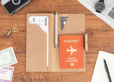 ナカバヤシ CleLe(クルレ) パスポートケース L ブラウン CLL-PPCL-BRの商品画像4枚目