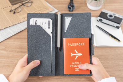 ナカバヤシ CleLe(クルレ) パスポートケース L グレー CLL-PPCL-GYの商品画像4枚目