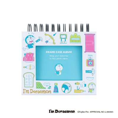 【アルバムの日記念特価】ナカバヤシ フォトランク フレームケースアルバム L判60枚収納 ドラえもんホワイト A-FTPC-212-DRWの商品画像1枚目