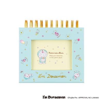 【アルバムの日記念特価】ナカバヤシ フォトランク フレームケースアルバム L判60枚収納 ドラえもんブルー A-FTPC-212-DRBの商品画像1枚目